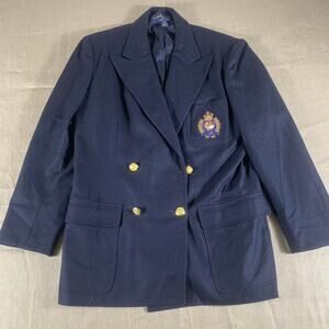 Vintage 90s black Ralph Lauren wool blazer